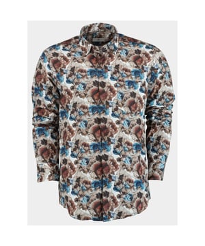 
Bos Casual hemd lange mouw Bruin Big brown flowers 21642/V01 met artikelcode21642/V01 .  van het materiaal 100% Katoen. Extra specificaties: , , , , kleur Bruin.