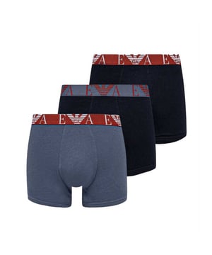 
 De Emperio Armani Boxershorts zijn per 3 boxers verpakt, met het Emperio Armani logo op de band. Hebben een aansluitende pasvorm met een elastische tailleband

Materiaal: 95% katoen - 5% elasthan 