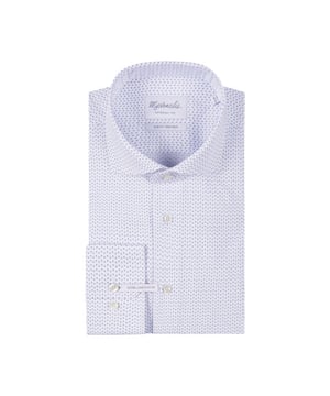 
<p>Wit overhemd met subtiele stippeltjes en extra lange mouwen van Michaelis. Het overhemd bestaat voor 100% uit comfortabel strijkvrij katoen en heeft een cutaway kraag. Dit shirt kun je overal bij dragen. Bijvoorbeeld boven een jeans of in combinatie met een colbert of (effen) lichte trui. <br></p>
<ul>
<li>Getailleerde pasvorm</li>
<li>100% katoen</li>
<li>Strijkvrij</li>
<li>Extra lange mouwen</li>
</ul>