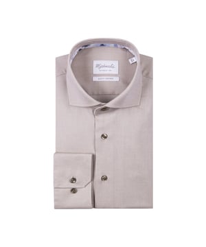 
<p>Lichtbruin overhemd van Michaelis in een fine twill weving, luchtig en ademend. Geschikt voor zowel zakelijk als casual gebruik.<span> Heeft mooie donkere knopen</span>. Het overhemd heeft een getailleerde pasvorm en bestaat voor 100% uit katoen. Uiteraard is het shirt helemaal strijkvrij.</p>
<ul>
<li>Perfecte pasvorm</li>
<li>100% katoen</li>
<li>Strijkvrij</li>
</ul>