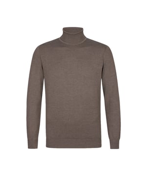 
<p>Deze Michaelis zachtbruine coltrui met geribde boord die je kunt omslaan zit heerlijk comfortabel bij koud weer. De donkere<span> </span>kleur geeft de trui een mooie uitstraling en maakt 'm zeer geschikt in combinatie met een jasje en jeans eronder. De trui kan in de wasmachine op 30 graden gewassen worden.</p>
<p><span>Maat S  - 37/38 overhemd</span><br><span>Maat M - 39/40 overhemd </span><br><span>Maat L  - 40/41 overhemd</span><br><span>Maat XL - 42/43 overhemd<br>Maat XXL - 44/45 overhemd</span></p>
