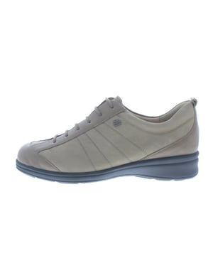 
Finn Comfort dames veterschoen, model Funchal uit de City lijn. Voorzien van een flexibele zool met een hakverhoging voor een betere rugpositie. Beige/taupe leer gecombineerd met nubuck. Valt als een wijdte H, geschikt voor de normale tot bredere voet. Uitneembaar ecologisch en anatomisch gevormde voetbed. Finn Comfort inlegzolen zijn los verkrijgbaar.
Hakhoogte 40mm.
Hielheffing 28mm.