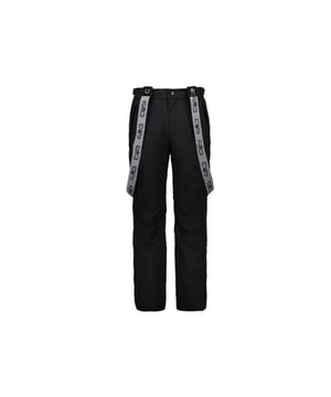 
Heren CMP ski salopettes 

 Deze skibroek is ontworpen om comfort en een volledige bescherming tegen slecht weer te garanderen. De skibroek is gemaakt van een vierrichtingen stretchstof voor een optimale beweginsvrijheid. Het speciale climaprotect zorgt samen met de colledig afgeplakte nade voor een totale bescherming tegen slecht weer. De broek heeft een hoog ademend vermogen (5.000 mm) en biedt een waterdichtheid tot 10.000 mm. Dit betekent dat de broek niet volledig waterdicht is maar wel een flinke bui kan opvangen. Deze broek is afgewerkt met een verstelbare klittenband taille, twee rits zijzakken, een ritsvak op de achterkant en heeft een anti-schuren paneel op de onderste zoomlijn voor een optimaal comfort. De broek is voorzien van een elastische sneeuwvanger met een antislip van siliconen. 

 Heren skibroek zwart kopen

 De broek is voorzien van vele handige functies zoals; 

 - Een waterkolom van 10.000 mm. Dit