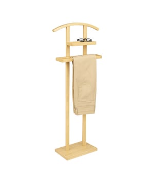 
Houd je kleding netjes en georganiseerd met onze Dressboy Kledingstandaard in stijlvol Bamboe. Deze kledingbutler, gemaakt van van bamboe, biedt een elegante en praktische oplossing voor het opbergen van je kleding. Met een hoogte van 113 cm is deze dressboy ideaal voor het ophangen van kledingstukken, inclusief broeken, overhemden, dassen en accessoires. Het bamboe ontwerp zorgt voor duurzaamheid en een moderne uitstraling. Met de Dressboy Kledingstandaard creëer je niet alleen een nette en opgeruimde ruimte voor je kleding, maar voeg je ook een vleugje elegantie toe aan je interieur. MATERIAAL: Bamboe KLEUR: Bruin AFMETING:  L. 44,8 x D. 22,2 x H. 113 Merk: CASA DI ELTURO Materiaal: Bamboe Kleur: Bruin