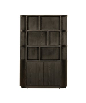 
De Novero collectie van Livingfurn staat voor een moderne vormgeving met een verfijnde afwerking. De elegante, afgeronde vormen en het eiken in de diepe kleur Espresso zorgen voor een luxe en stijlvolle uitstraling. Ideaal voor wie houdt van een krachtig en sfeervol interieur met een eigentijds karakter. - Afmeting: 40x145x220 - Kleur: Bruin - Materiaal: Hout