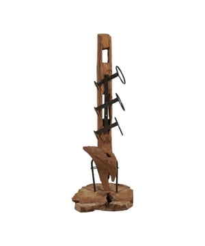 
Industrieel Wijnrek Teakhout & Blank Staal Handgemaakt 100 x 37 x 37 cm Breng karakter en klasse in je interieur met dit robuuste industrieel wijnrek, vakkundig handgemaakt uit een combinatie van massief teakhout en blank staal. Het strakke lijnenspel en de natuurlijke houtstructuur zorgen voor een krachtig contrast dat perfect past in moderne, loft- of vintage settings. Materiaal: Duurzaam teakhout met natuurlijke nerf + blank stalen frame Afmetingen: 100 cm hoog, 37 cm breed, 37 cm diep Capaciteit: Geschikt voor meerdere flessen (aantal afhankelijk van indeling) Design: Industrieel en tijdloos combineert ruwe elegantie met praktische opslag Afwerking: Handgemaakt elk stuk is uniek in houttekening en laswerk Of je nu een wijnliefhebber bent of een designfanaat, dit wijnrek is een statement piece dat zowel functioneel als decoratief is. Ideaal voor wie houdt van authentieke materialen en een stoere uitstraling. - Afmeting: 0x0 - Kleur: bruin - Materiaal: hout