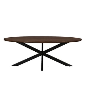 
Maak kennis met de Livingfurn Eettafel Jesper, een prachtige toevoeging aan je eetkamer die functionaliteit en stijl moeiteloos combineert. Met zijn royale afmetingen van 240x110 cm biedt deze ovale eettafel voldoende ruimte voor gezellige diners met familie en vrienden. Het warme, bruine mangohouten tafelblad straalt natuurlijke schoonheid uit en brengt een unieke sfeer in huis. Het strakke, zwarte gecoate stalen onderstel zorgt voor een modern accent en garandeert stabiliteit.De Jesper eettafel is niet alleen een lust voor het oog, maar ook ontworpen met oog voor detail en duurzaamheid. Het massieve mangohout staat bekend om zijn robuustheid en unieke nerfpatronen, waardoor elk tafelblad een uniek karakter heeft. Dit meubelstuk past perfect in een modern interieur en is de ideale plek om samen te komen, te genieten van maaltijden en herinneringen te maken. Met een hoogte van 76 cm is de tafel ergonomisch ontworpen voor optimaal zitcomfort.MerkLivingfurnCollectieJesperVorm tafelbladOvaalMateriaal tafelbladMangohoutMateriaal onderstelGecoat staalKleur tafelbladBruinKleur onderstelZwartAfmetingen (lengte x breedte x hoogte)240 cm x 110 cm x 76 cmGewicht66.1 kgAantal pakketten2OnderhoudWood Care Kit Matt Polish + cleaner