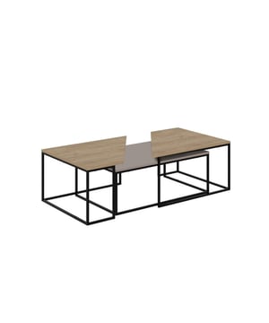 
Verrijk je woonkamer met deze stijlvolle set van 3 salontafels, de TITAN collectie van Calicosy. Deze tafels combineren modern design met praktische functionaliteit, perfect om een gezellige en opgeruimde sfeer te creëren. Met hun veelzijdige afmetingen passen ze naadloos in elke ruimte, van een knusse zithoek tot een ruime lounge. De subtiele afwerking van het tafelblad, verkrijgbaar in warm eiken of elegant taupe, voegt een vleugje natuurlijke elegantie toe aan je interieur.De robuuste metalen poten in tijdloos zwart zorgen voor stabiliteit en een eigentijdse uitstraling. Deze salontafels zijn niet alleen een lust voor het oog, maar ook uiterst praktisch. Gebruik ze als een gelaagd ensemble voor je koffie, tijdschriften en decoratieve items, of verdeel ze strategisch door de kamer voor extra oppervlakte. De TITAN set is de ideale keuze voor wie op zoek is naar een combinatie van stijl, kwaliteit en veelzijdigheid.Aantal tafels3Afmetingen110 cm x 70 cm x 42 cmMateriaalMetaal, Hout (afwerking)Kleur bladEiken of TaupeKleur potenZwartStijlModernVorm tafelbladRechthoekHoogte42 cmBreedte70 cmLengte110 cm