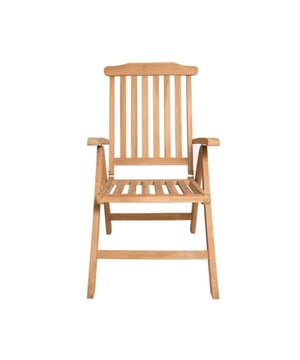 
Verstelbare tuinstoel - Afmeting: 0x0 - Kleur: bruin - Materiaal: hout