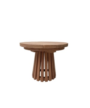 
Livingfurn heeft een uitgebreid assortiment aan kasten, tafels, zitmeubelen en accessoires. De designs zijn stijlvol en tijdloos. De collectie is uitgerust in een moderne sfeer. Je kunt de artikelen van Livingfurn gebruiken als een echte statement piece in je woning. Het assortiment is heel veelzijdig. - Afmeting: 50x50x40 - Kleur: Bruin - Materiaal: Hout