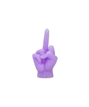 
IT’S JUST A FINGER – Looking for a unique decoration for your home? How about this candle in the shape of a middle finger from Housevitamin! With dimensions of 10x9x17 cm and an impressive weight of 310 grams, this is a true eye-catcher. Let this candle say ‘F#ck You’ or simply use it as a funny addition to your interior. The choice is yours! Key Features:- Unscented- 310 grams- Size: 10x9x17 cm Styling tip: Give this “F#ck You” candle as a gift to people who love a touch of humor and a cheeky twist! Merk: Candle -Middle Finger - Wax - Lilac - 310gram - 10x9x17cm