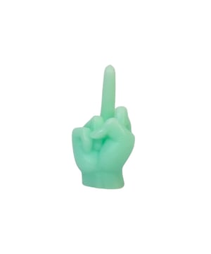 
IT’S JUST A FINGER – Looking for a unique decoration for your home? How about this candle in the shape of a middle finger from Housevitamin! With dimensions of 10x9x17 cm and an impressive weight of 310 grams, this is a true eye-catcher. Let this candle say ‘F#ck You’ or simply use it as a funny addition to your interior. The choice is yours! Key Features:- Unscented- 310 grams- Size: 10x9x17 cm Styling tip: Give this “F#ck You” candle as a gift to people who love a touch of humor and a cheeky twist! Merk: Candle -Middle Finger - Wax - Mint - 310gram - 10x9x17cm