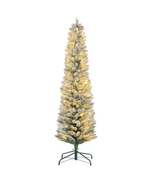 
Tover uw huis om met deze altijdgroene kerstboom van HOMCOM. Deze slanke kunstkerstboom valt op door zijn met sneeuw bedekte takken die sierlijk buigen en een levendige, natuurlijke look creëren. De warmwitte LEDs van de ingebouwde lichtslinger in de kerstboom zorgen voor een gezellige gloed en maken hem tot de perfecte blikvanger in de woonkamer of als schitterend hoogtepunt in de entree. Zijn smalle vorm is zowel charmant als ruimtebesparend!Omschrijving:· Met sneeuw bedekte takken van de kerstboom zien er levensecht en winters feestelijk uit· Takken wijzen naar boven en beneden en creëren een levendige uitstraling· Warmwitte LED-lichtslinger van de kerstboom zorgt voor een gezellige, uitnodigende sfeer· Slanke vorm past perfect in kleine ruimtes of entreegebieden· Snelle opbouw dankzij de constructie in meerdere delen· Vlamvertragende takken van de kunstkerstboom verhogen de veiligheid in huis· Metalen standvoet biedt betrouwbare steun en stabiliteitTechnische specificaties:· Kleur: Groen+Wit· Lichtkleur: Warmwit· Materiaal: Kunststof, Metaal· Totale afmeting: Ø52 x 180H cm· Boomhoogte: 180 cm· Kabellengte: 1,6 m· Aantal toppen: 329· Aantal LEDs: 150· Ingang: 220-240V, 50/60Hz· Uitgang: 31V, 3,6W· Opmerking: Om een volledig uiterlijk te bereiken, spreid alstublieft alle takken afzonderlijk uit om het best mogelijke uiterlijk van de boom te bereiken. Het wordt aanbevolen 15 minuten in te plannen voor het vormgeven van de boom - Afmeting: 52 cm - Kleur: Groen - Materiaal: plastic