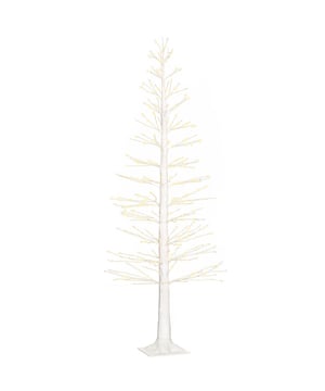 
Geef elke ruimte, uw terras of uw voortuin een betoverende sfeer met deze artistieke lichtjesboom! Dankzij het ontwerp kunt u zich volledig richten op het creatief vormgeven van de natuurlijke lichtjesboomlook en het toevoegen van ornamenten. De realistisch ogende texturen van de lichtjesboom creëren een uitnodigende omgeving, terwijl het minimale onderhoud u tijd bespaart. Ideaal voor binnen- en buitenruimtes. Laat uw huis schitteren!Omschrijving:· Warme, witte LED's en levensechte schors decoreren de kunstmatige lichtjesboom· Voorgemonteerd ontwerp van de lichtjestakken bespaart u tijd met het bevestigen van de lichten· LED-lampjes zijn energiezuinig· Buigzame takken van de lichtjestakken maken een persoonlijke boomvorm mogelijk· Geschikt voor binnenruimtes en overdekte buitenruimtes· Compleet met vier grondpinnen, eenvoudig te monterenTechnische specificaties:· Boomkleur: Wit· Lichtkleur: Warm wit· Materiaal: Kunststof· Boomhoogte: 180 cm· Voetgrootte: 26L x 26B cm· Kabellengte: 0,5 m· Aantal takken: 54· Elke LED-parel: 3V, 0,03W· Aantal LED-lichten: 810· Ingang: 220-240V, 50/60Hz· Uitgang: 4,5V, 6W· Waterdichtheidsklasse: IP44 - Afmeting: - Kleur: Wit - Materiaal: Kunststof