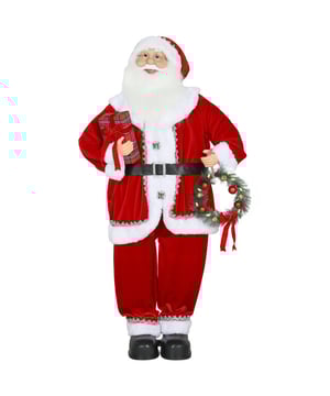 
Het is moeilijk om de perfecte feestelijke sfeer te creëren? Statische decoratie oogt vaak levenloos en legt niet de magie van de tijd vast. De bewegende Homcom Kerstman brengt leven in de scène. Door in je handen te klappen klappen of de pop aan te raken begint de Kerstman te zingen en te dansen, vermaakt alle aanwezigen en zorgt voor onvergetelijke momenten vol kerstsfeer en nostalgische gevoelens in uw huis. Het batterij-aangedreven ontwerp van de Kerstman decoratie maakt plaatsing zonder kabels mogelijk.Omschrijving:· Deze bewegende Kerstman beweegt zijn lichaam en hoofd en zingt op muziek, wat magische momenten creëert· Een geluids- en aanraaksensor van de Kerstman decoratiefiguur wordt geactiveerd door te klappen of te spreken· Het onderscheidt zich door een klassiek ontwerp: Kerstman met cadeau en kerstkrans· Buigbare armen stellen u in staat om individuele poses te creëren voor een unieke weergave· Het batterij-aangedreven ontwerp van de Kerstman decoratie maakt plaatsing zonder kabels mogelijk· Geschikt om naast de open haard, onder de kerstboom of in deuropeningen te plaatsen· Eenvoudige montage en demontage zorgen voor handige opslag en transport buiten het seizoenTechnische specificaties:· Kleur: Rood/Wit· Materiaal: Metaal, Polyester, Kunststof· Type: Kerstman met cadeau en kerstkrans· Totale afmetingen: 50L x 25B x 120H cm· Afmetingen van de steunpoten: Ø1,5 x 45H cm· Batterij: 3 x AA-batterijen (niet inbegrepen) - Afmeting: - Kleur: Rood - Materiaal: Staal