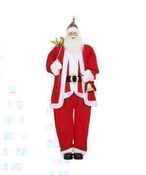 
Het is moeilijk om de perfecte feestelijke sfeer te creëren? Statische decoratie oogt vaak levenloos en legt niet de magie van de tijd vast. De bewegende Homcom Kerstman brengt leven in de scène. Door in je handen te klappen klappen of de pop aan te raken begint de Kerstman te zingen en te dansen, vermaakt alle aanwezigen en zorgt voor onvergetelijke momenten vol kerstsfeer en nostalgische gevoelens in uw huis. Het batterij-aangedreven ontwerp van de Kerstman decoratie maakt plaatsing zonder kabels mogelijk.Omschrijving:· Deze geanimeerde kerstman beweegt zijn hoofd en zingt muziek, voor magische momenten· Geluids- en bewegingssensor van de kerstdecoratie activeert de kerstman door te klappen of te praten· Met een klassiek ontwerp, kerstman met een gouden bel en een geschenkzak· Buigbare armen zodat u individuele posities kunt maken voor een unieke presentatie· Batterijgevoed ontwerp van de kerstdecoratie zorgt voor draadloze plaatsing· Geschikt om naast de open haard, onder de kerstboom of bij de deuropening te plaatsen· Eenvoudige montage en demontage voor handige opslag en transport buiten het seizoenTechnische specificaties:· Kleur: Rood· Lichtkleur: Warmwit· Materialen: Staal, Polyester, Kunststof· Type: Kerstman met een gouden bel en een geschenkzak· Totale afmetingen: 55L x 45B x 160H cm· Afmetingen van de poten: Ø1,5 x 64H cm· Aantal LED-lichten: 15· Vermogen: 0,3W· Batterij: 3 x AA-batterijen (niet inbegrepen) - Afmeting: - Kleur: Rood - Materiaal: Staal