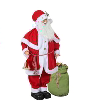 
Voeg een vleugje magie toe aan uw kerstversiering met deze schattige Kerstman van HOMCOM! Deze vrolijke kerstman brengt niet alleen vreugde, maar ook feestelijke muziek en lachen in uw huis. Geactiveerd door aanraking of geluid, draait zijn hoofd en verspreidt hij meteen een goede stemming. Breng de geest van de feestdagen tot leven en verras uw familie en vrienden met dit charmante hoogtepunt!Omschrijving:· Vrolijke Kerstmanfiguur met beweegbare armen· Activeert automatisch door aanraking of luide geluiden· Kerstman's hoofd draait bij activatie· Geluidseffecten: vrolijk gelach en feestelijke muziek· Werkt op batterijen, alleen geschikt voor binnengebruik· Eenvoudige montage van benen en schoenenTechnische specificaties:· Kleur: Rood· Materiaal: Polyester, Staal, PE· Algemene afmetingen: 55L x 21B x 140H cm· Batterij: 3 x AA-batterijen (niet inbegrepen)· Let op: 1, Ons product is zeer gevoelig. Het wordt aanbevolen de stroomvoorziening uit te schakelen in luide of winderige omgevingen2, Alleen geschikt voor binnengebruik - Afmeting: - Kleur: Rood - Materiaal: Polyester
