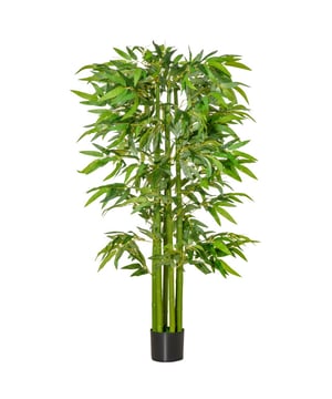 
De kunstplant in pot ziet er altijd perfect uit en heeft geen onderhoud nodig – je hoeft hem alleen maar af te nemen. Geen water geven, niet snoeien, geen muggen, geen allergieën: deze kunstplant is een droom en ideaal voor binnen. Geniet van een vleugje bedrieglijk echte exotische natuur in huis.Bijzonder kenmerkREALISTISCHE UITSTRALING: Onze zeer realistische bamboebomen voegen een onweerstaanbare elegantie toe aan elke setting en zullen uw gasten betoveren met hun unieke charme en stijl. Perfect voor binnen.HOGE KWALITEIT LAAT ZE SCHITTEREN: Onze kunstplanten zijn gemaakt van 975 bladeren en 1995 bloemen van goede kwaliteit en zijn daardoor ongeëvenaard.INCLUSIEF PLANTENPOT: De boomdummy wordt gebruiksklaar geleverd en staat in een zwarte plantenpot met gras, zodat je niet hoeft te zoeken naar een geschikte pot. De cementaarde zorgt voor extra stabiliteit en een realistischer uiterlijk.EENVOUDIG TE VERZORGEN: De planten hebben geen water of mest nodig, sterven niet af en verwelken niet, en passen overal in huis. Ze zien er het hele jaar door prachtig uit. Veeg de planten eenvoudig schoon met een vochtige doek of plumeau als ze stoffig worden.Deze planten brengen een vleugje natuur in huis. Bovendien zijn deze groene kunstplanten herbruikbaar en gemakkelijk schoon te maken, waardoor ze perfecte decoraties voor binnen zijn.Beschrijving: Prachtige kunstmatige bamboeboom Geschikt voor thuis en op kantoor, geeft elke kamer een natuurlijke uitstraling met zijn accent Gemaakt van katoenachtig materiaal 975 bladeren geven de plant een realistisch uiterlijk Mos en cementgrond zijn inbegrepen en maken de plant er nog realistischer uitziend Weinig onderhoud nodig Materiaal: PE, cement Totale hoogte: 160 cm Potmaat: Ø17 x 14,5H cm - Afmeting: - Kleur: Wit - Materiaal: Kunststof
