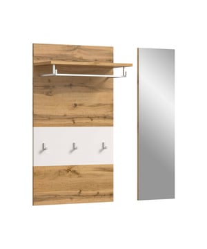 
Paneel mit Spiegel uit de categorie Garderobe is ontworpen voor dagelijks gebruik en een tijdloze uitstraling. Het product combineert duurzame materialen met een nette afwerking, zodat het zowel functioneel als mooi blijft in elk interieur. Het model Jam biedt een praktische indeling en past gemakkelijk bij verschillende woonstijlen. Ideaal voor wie comfort, kwaliteit en eenvoud wil zonder poespas. Eenvoudig te onderhouden en geschikt voor dagelijks gebruik in huiselijke of professionele ruimtes. Artikelnummer: FLX- X8BK6621. Kleur: wit, eiken Afmeting: 27x90x106 cm