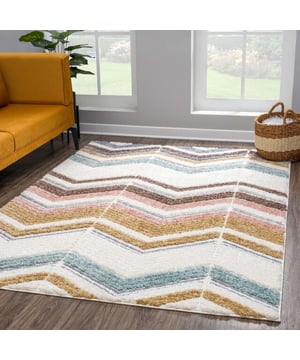 
- 80x150 CM   Op zoek naar een hoogpolig vloerkleed dat zowel comfort als stijl toevoegt aan je interieur? Dit hoogwaardige hoogpolig vloerkleed is machinaal geweven van 100% polypropyleen en biedt een luxueuze uitstraling met een zachte, volle structuur. Dankzij de cut-&-loop techniek ontstaat een stijlvol 3d-patroon, waardoor het kleed een speelse en moderne uitstraling krijgt. Dit vloerkleed is niet alleen onderhoudsvriendelijk en robuust, maar ook geschikt voor vloerverwarming, zodat je altijd geniet van een warme en knusse sfeer in huis.    Hoogpolig & comfortabel – Merk: Muratap Materiaal: Polypropyleen Kleur: Multikleur Afmetingen: 80x150 CM