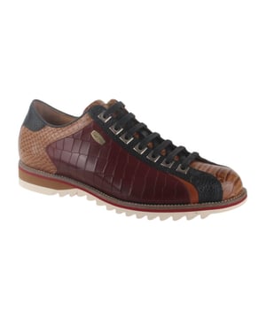
Lorenzo Conti (by Laura Vita) ACHILLE 18 Wine  sneakers heren in de kleur rood materiaal leer maat 41 binnenvoering Textiel materiaal zool Rubber