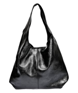 Top Handle Bag  
100% koe leer  
Enkele bovenhandgreep: 49cm  
Magnetische drukknoopsluiting  
Interne portemonneeketting bevestigd  
Afmetingen: 33x48x14cm  