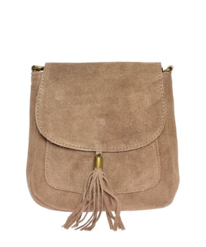 Tophandle tas  
100% koeienleer  
Bovenste ritssluiting  
Voorkant ritzak  
Binnenrits vak  
Afmetingen: 20,5 x 20,5 x 6 cm  
Handvat: /  
Schouderriem: 120 cm verstelbaar  