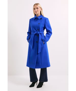 Belted Wrap Midi Coat