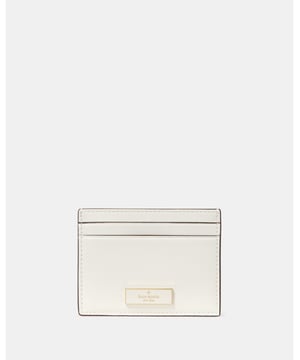 Bridget Crinkle Patent Small Slim Card Holder, Here's A Place To Stash Concert Tickets, Photographs, Secret Love Notes...Oh, And Credit Cards Of Course., 4 Cc Slots, Open Middle Compartment,  Length: 10.00 Cm,  Width: 1.00 Cm,  Height: 8.00 Cm