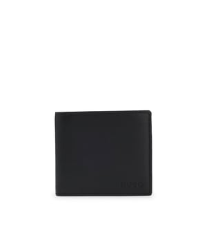 Mens HUGO Subway Leather Wallet with Micro Grain in blackWith a micro grain  this HUGO Menswear wallet elevates your everyday effects. Subtle embossed logos inside and out.- 2 bill compartments- 2 inside open pockets- 4 credit card slots- Polished silver hardware- Fully lined- Embossed logo- Presented in branded gift box- Approx. measurements: 11 x 9.5 x 2.5cm- Main material: 100% Sheepskin leather.  Lining: 100% Polyester.- Ref: 50470760-001