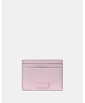 Bridget Crinkle Patent Small Slim Card Holder, Here's A Place To Stash Concert Tickets, Photographs, Secret Love Notes...Oh, And Credit Cards Of Course., 4 Cc Slots, Open Middle Compartment,  Length: 10.00 Cm,  Width: 1.00 Cm,  Height: 8.00 Cm