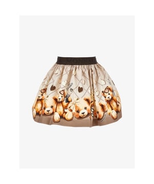 
De teddybeerprintrok van Monnalisa voegt een vleugje zoetheid toe aan de garderobe van je dochtertje. Ideaal voor elke speciale gelegenheid of voor een alledaagse look, en perfect te combineren met een eenvoudige trui voor een casual maar chique stijl.
