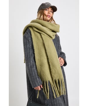Oversized Tassel Fluffy Scarf