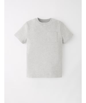 V BY VERY GREY MARL BOYS POCKET OTTOMAN T-SHIRT