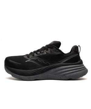 Comfort redefined. Protection elevated. Performance transformed.
 From the ground up, this shoe was built to deliver a new standard of running comfort. Its innovative geometry provides maximum cushioning and a protective feel that keeps you moving with confidence.
 A dual-cushioning system sets the foundation: ultra-responsive PWRRUN PB foam sits directly underfoot for plush comfort youll want to live in, while a broad base of PWRRUN foam surrounds and supports the foot with every step.
 Guiding each stride is Center Path Technology  a breakthrough design with a broader platform, higher sidewalls, asymmetric shaping, and a rocker profile. The result: smoother transitions, stable landings, and an effortless ride from impact to toe-off.
 Whether youre chasing long miles or all-day comfort, this shoe keeps you protected, cushioned, and ready for whatevers next.
 - Textile/synthetic upper
 - Adaptive lacing system for secure fit
 - Protective fit  cradles the foot securely.
 - PWRRUN PB cushioning
 - CenterPath technology for, natural movement.
 - Ortholite sockliner
 - Padded tongue and heel
 - Heel pull for easy on off 
 - Offset: 6mm (38/32 mm)
 - Saucony branding throughout