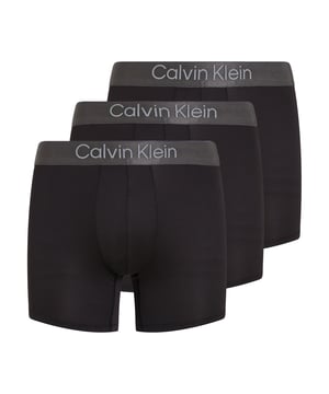 Calvin Klein micro stretch boxer briefs feature a medium rise waist and branded elastic waistband, offering comfort and style in a 3-pack, ideal for everyday casual wear