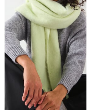 V BY VERY SOFT LIME SUPERSOFT TASSEL SCARF