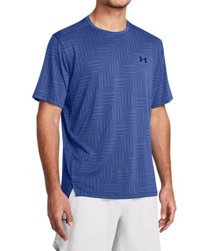 UNDER ARMOUR BLUE MEN'S TRAINING TECH VENT GEOTESSA T-SHIRT