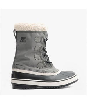 Sorel Sorel WINTER CARNIVAL Womens Waterproof Boots Quarry/Black

 Upper Material: Nylon

Lining Material: Fabric

Sole Material: Rubber

Closure/Fastening: Lace-Up

Features: Waterproof,Warm Lining

Toe Shape: Round

Shoe Width: Regular

Item Weight: 1.8 KG

Heel Height: Flat (Under 2.5cm)

Shoe Shaft Height: Mid-Calf

Boot Style: Snow Boots

Gift Boxed: No
Product Code: 1855081052