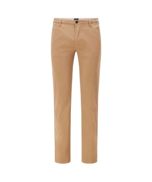 Heren Boss Rice 1-D broek in beige.- Gulp met rits en knoopsluiting.- Twee paspelzakken.- Twee zijzakken.- Een muntzakje.- Middelhoge taille.- Smalle pijp.- Slim fit.- Ref: 50296039263