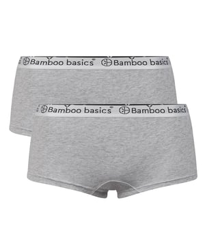 2 Panties von der Marke Bamboo basics aus weichem Single Jersey mit Viskose (aus Bambus-Zellstoff) für langanhaltenden Tragekomfort. Atmungsaktiv, antibakteriell und elastisch.