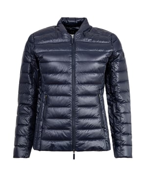 Elegante Damen Steppjacke von der Marke ARMANI EXCHANGE. Warm gefüttert mit Daunen und Federn. Kurzer Kragen mit integrierter Kapuze. Hochwertige Qualität.