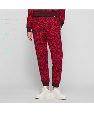 Womens Boss C_Ejoy Tracksuit Bottoms in multi colour.- Elasticated waistband.- Side pockets.- All-over pattern.- Ribbed cuffs.- Ref: 50474042989