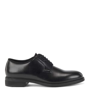 Mens Boss Firstclass Derby Shoes in black.- 100% Calfskin.- Lace up fastening.- Fully lined.- Rubber outsole.- Ref: 50417689001