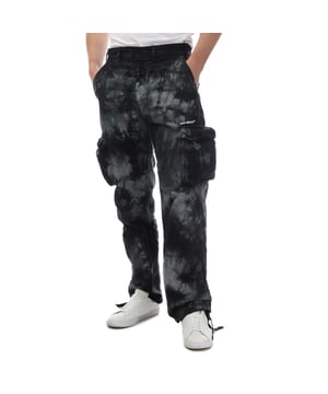 Off White Bounce Tie Dye Cargo Pants in grey.- Concealed front fastening.- Two front patch pockets.- Two rear flap pockets.- Logo print to the front.- All-over graphic print.- 100% Cotton.- Ref: OMCF0320010701