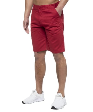 Enzo Mens Designer Regular fit Chino Shorts. Features 2 front pockets, 2 back pockets and Zip Fly Fastening. Perfect for summer.