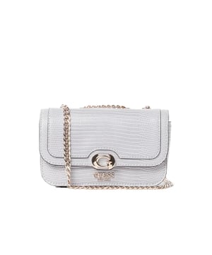 Schultertasche Guess Orlina Damen Grau Polyurethan. Authentische Taschen von der Marke Guess - Streetwear/Sportswear-Design von Guess - Guess für Frauen, fashionabel und perfekt für den Alltag - Grau Schultertasche von Guess passt perfekt zu Ihrem restlichen Kleiderschrank - Bequemes Material aus Polyurethan - klassisch - Orlina -