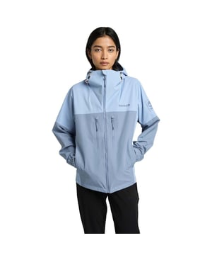 Womens Timberland Caps Ridge Mobi Flex Tech Waterproof Jacket in blue.- Armpit zip vents.- Front zip pockets.- High reach sleeves.- Elasticated cuffs.- Adjustable hem.- HD logo.- 3L Waterproof fabric.- Brushback.- Ref: A5XRUEMA1