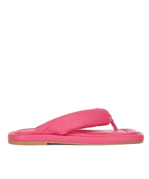 Gillian Thong-N in smooth calfskin - made in Italy - high quality Italian leather -squared toe - padded footbed and upper