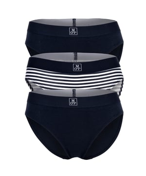 Boxershorts im 3er-Pack von der Marke Marc O'Polo. Basic-Unterwäsche mit Logo-Bund. Bequem zu tragen dank hochwertiger Bio-Baumwolle.